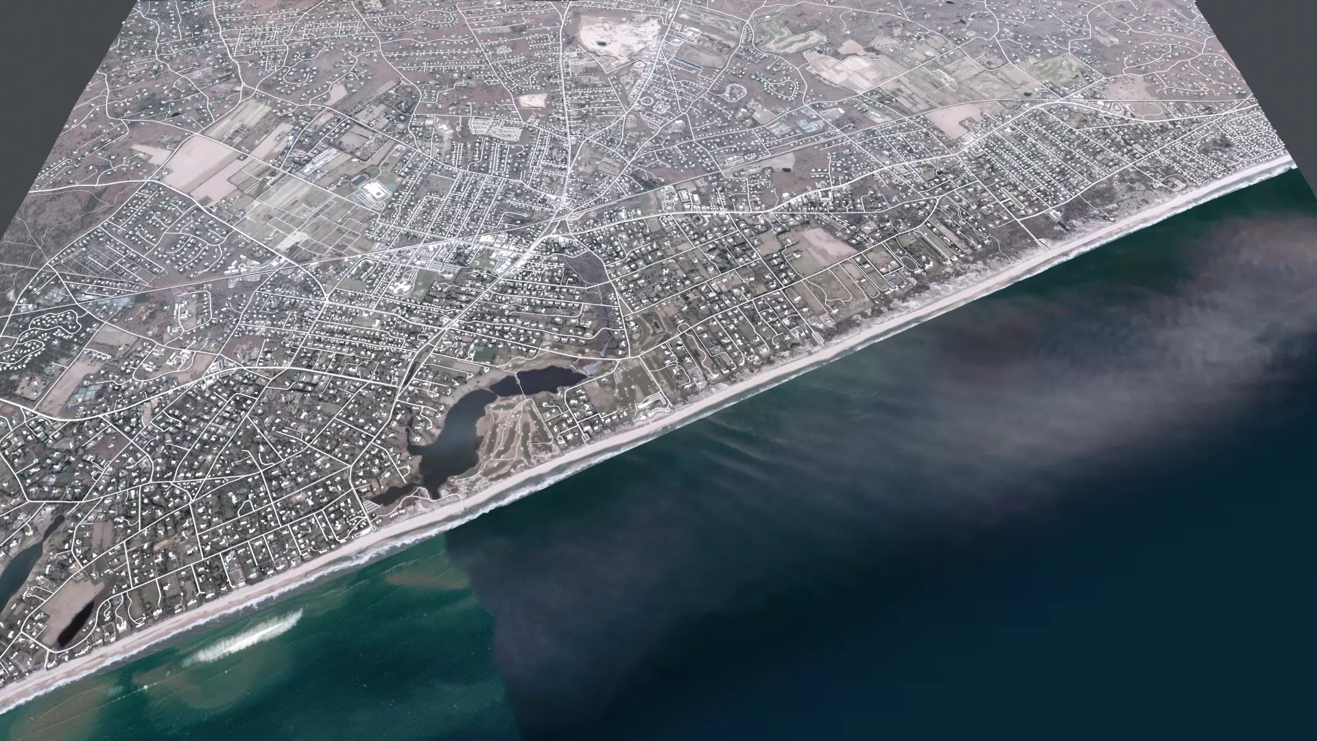 Cityscape East Hampton USA 3D model_0