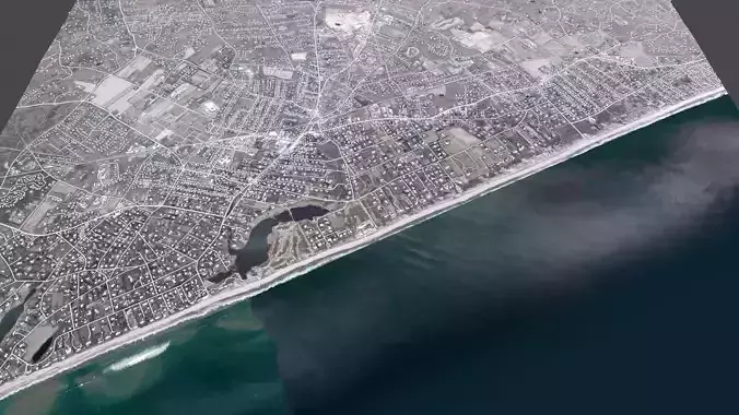 Cityscape East Hampton USA 3D model