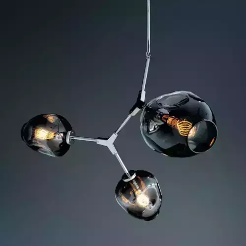 Branching bubble chandelier chandelier chrome