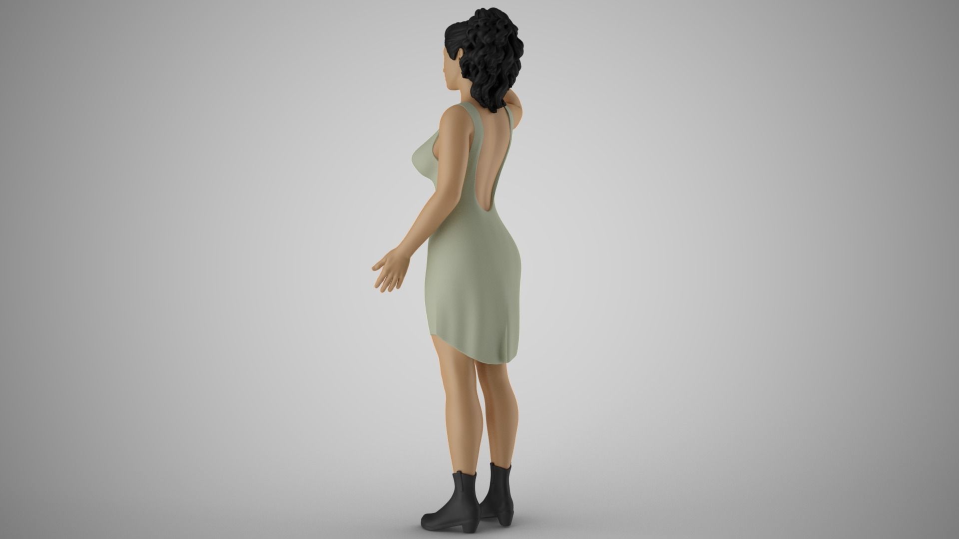 Girl Confusion of Thoughts 3D print model_8