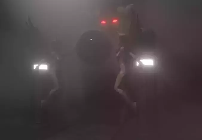 Nothingness tower with demon head