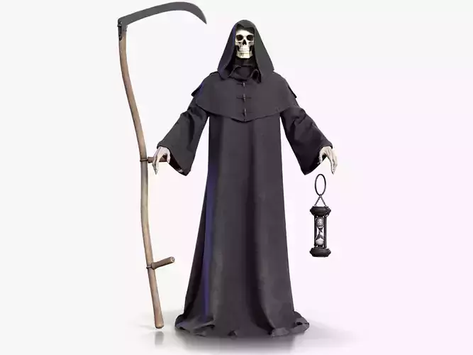 Grim reaper Low-poly 3D model