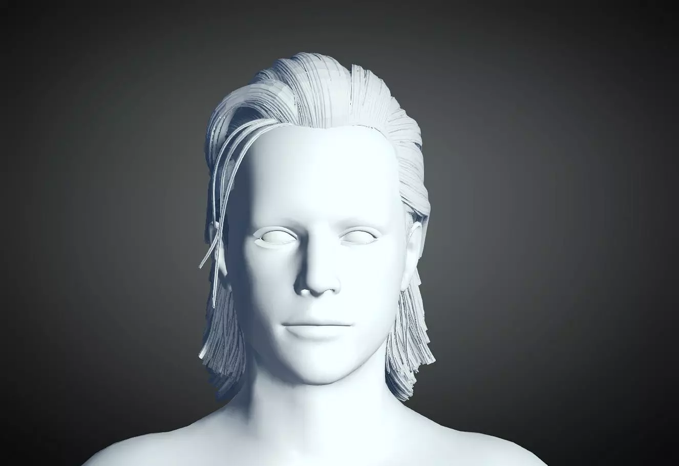 3D Hair style for Man 91 3D model 3D print model_0