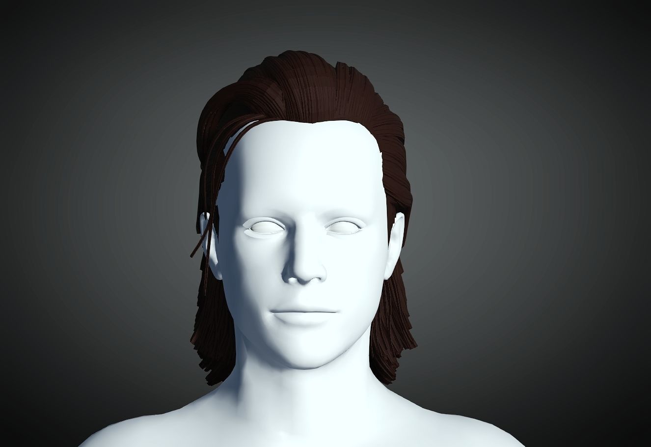 3D Hair style for Man 91 3D model 3D print model_2