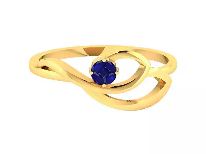 Solitaire Women Wedding Ring 3dm STL FBX OBJ Render