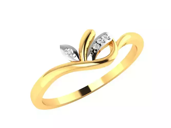 Solitaire Women Wedding Ring 3dm STL FBX OBJ Render