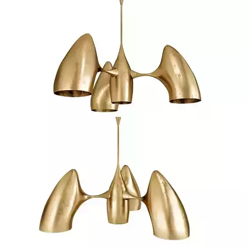 Chandelier philippe hiquily chandelier designed  3D model