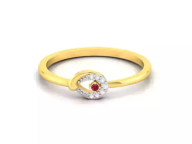 Solitaire Women Engagement Wedding Ring 3dm STL FBX OBJ Render