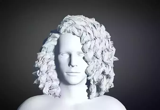 3D Hair style for Man 93 3D model