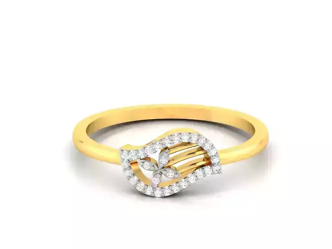 Solitaire Women Engagement Wedding Ring 3dm STL FBX OBJ Render