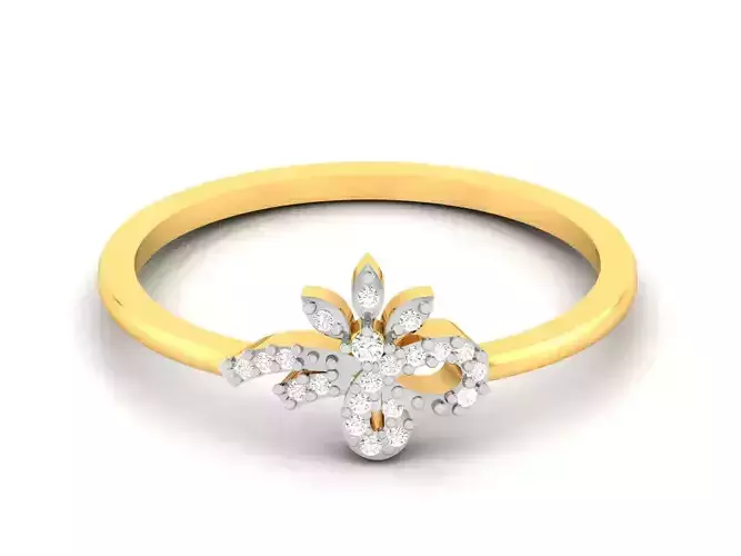 Solitaire Women Engagement Wedding Ring 3dm STL FBX OBJ Render