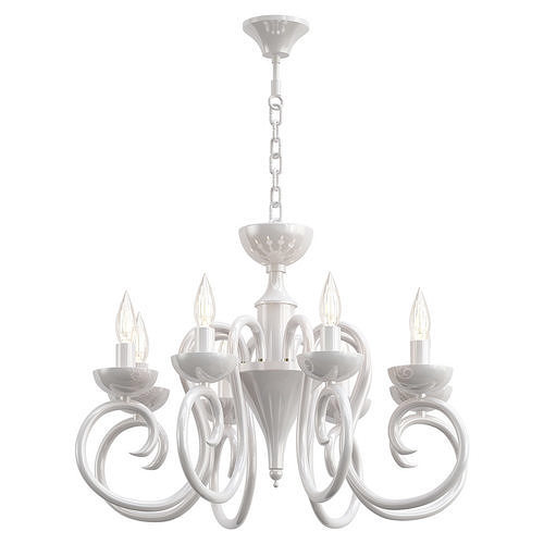 odeon-light-zefiro-3932-8 chandelier with four lights 3D model