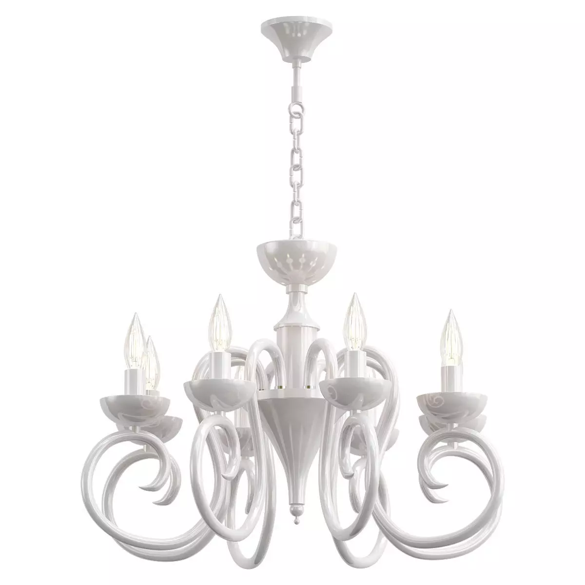 odeon-light-zefiro-3932-8 chandelier with four lights 3D model_0