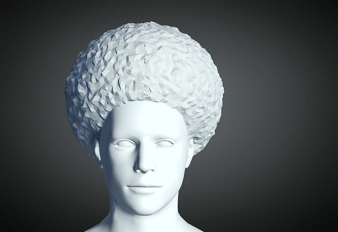 3D Hair style for Man 95 3D model 3D print model