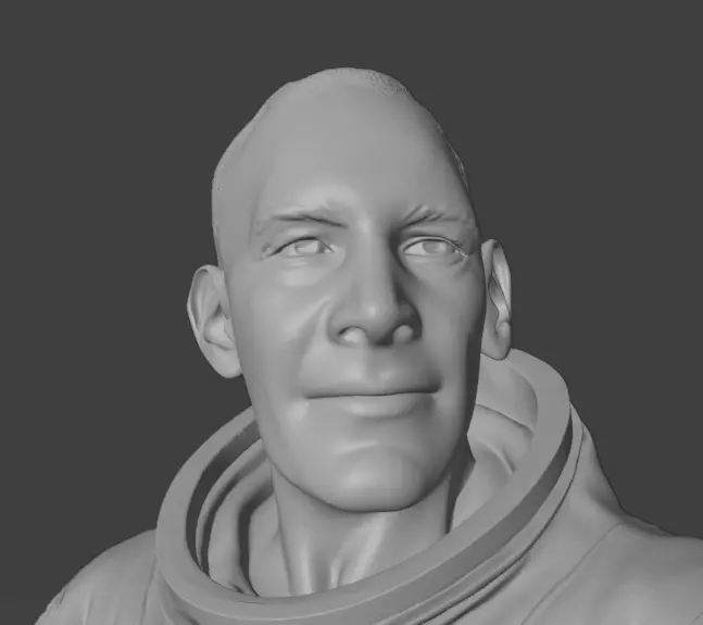 Buzz Aldrin 3D print model_3