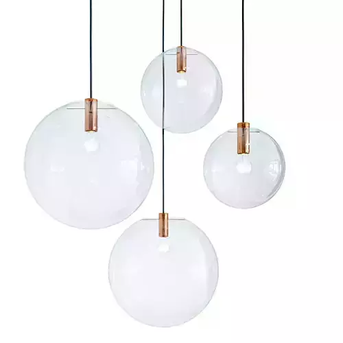 Pendant lamp classicon selene copper designed by sandra lindner  3D model
