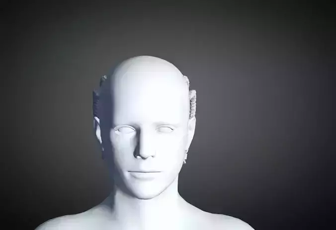 3D Hair style for Man 98 3D model