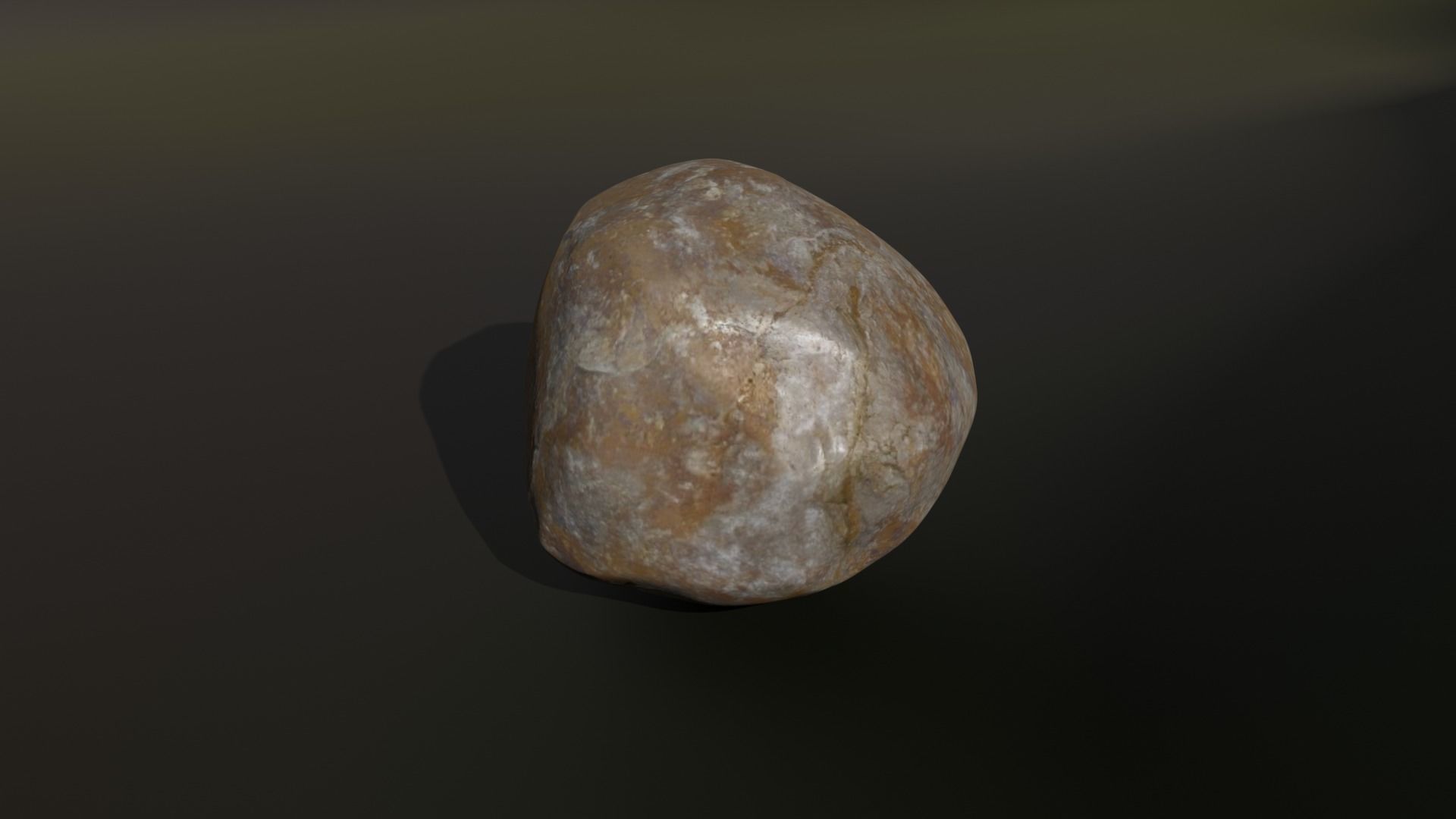 Realistic Space Rock - PBR Model 3D model_1