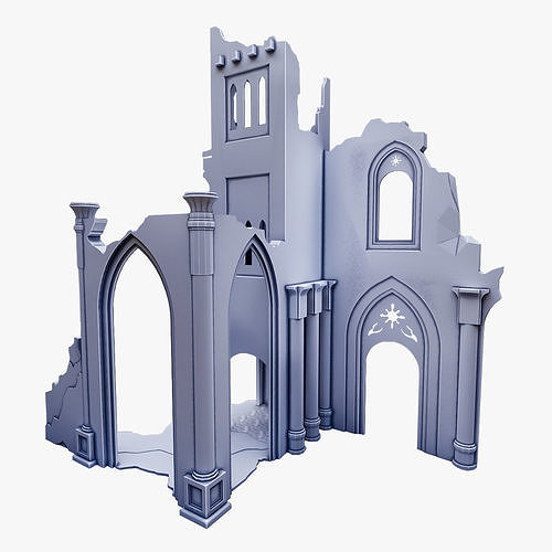 Ruins AR001 3D print model