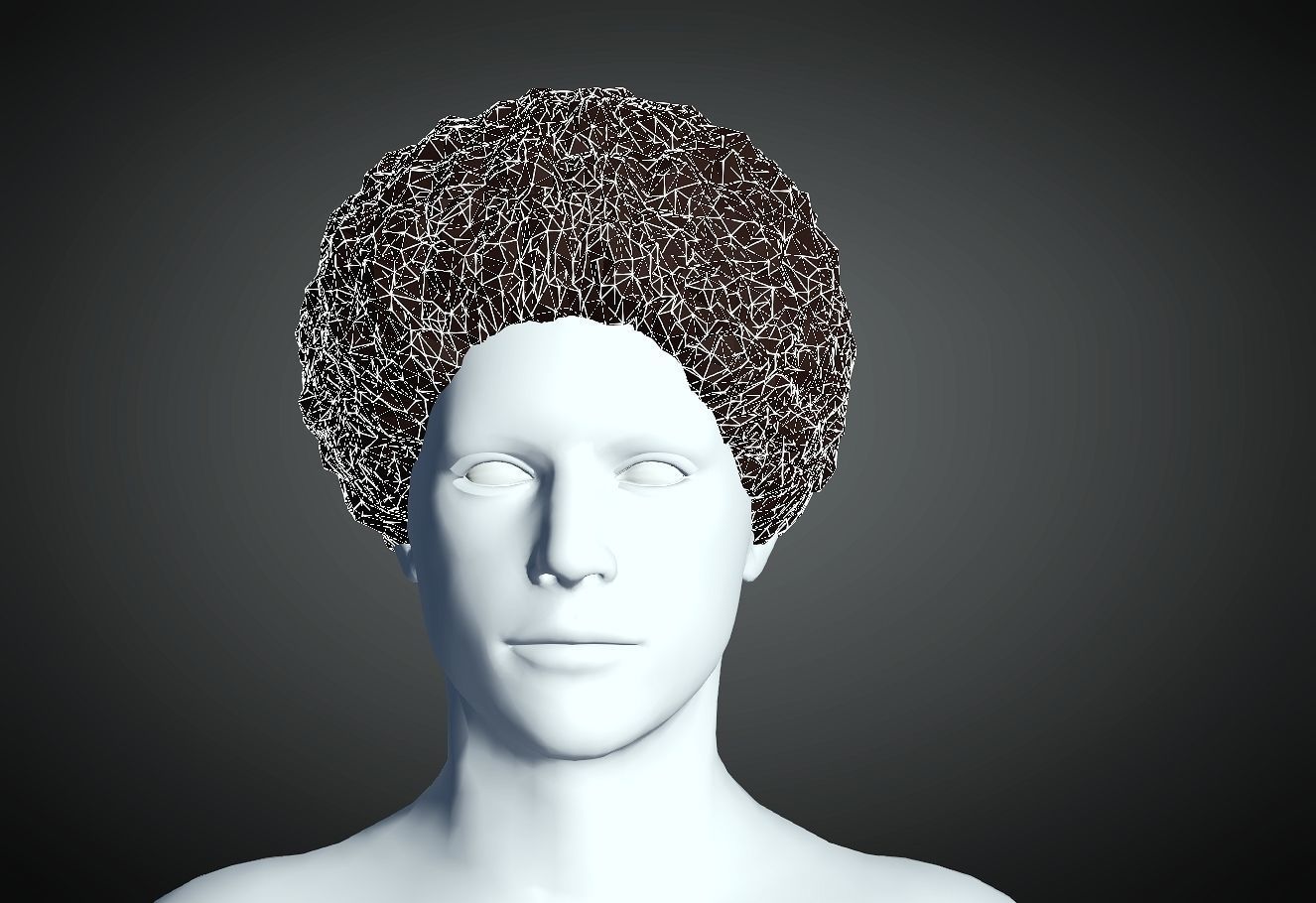 3D Hair style for Man 104 3D model 3D print model_4