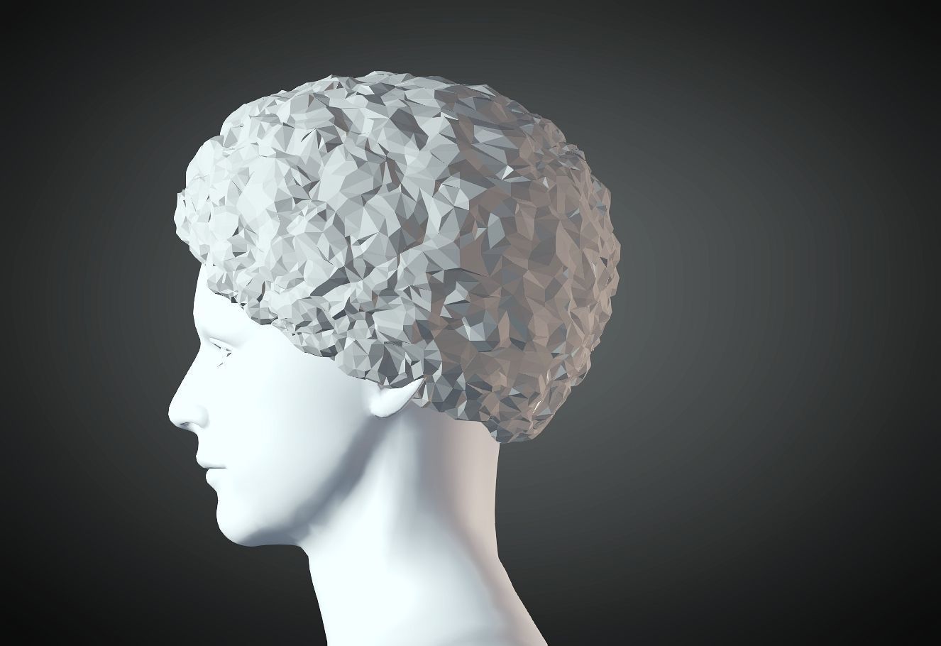 3D Hair style for Man 104 3D model 3D print model_1