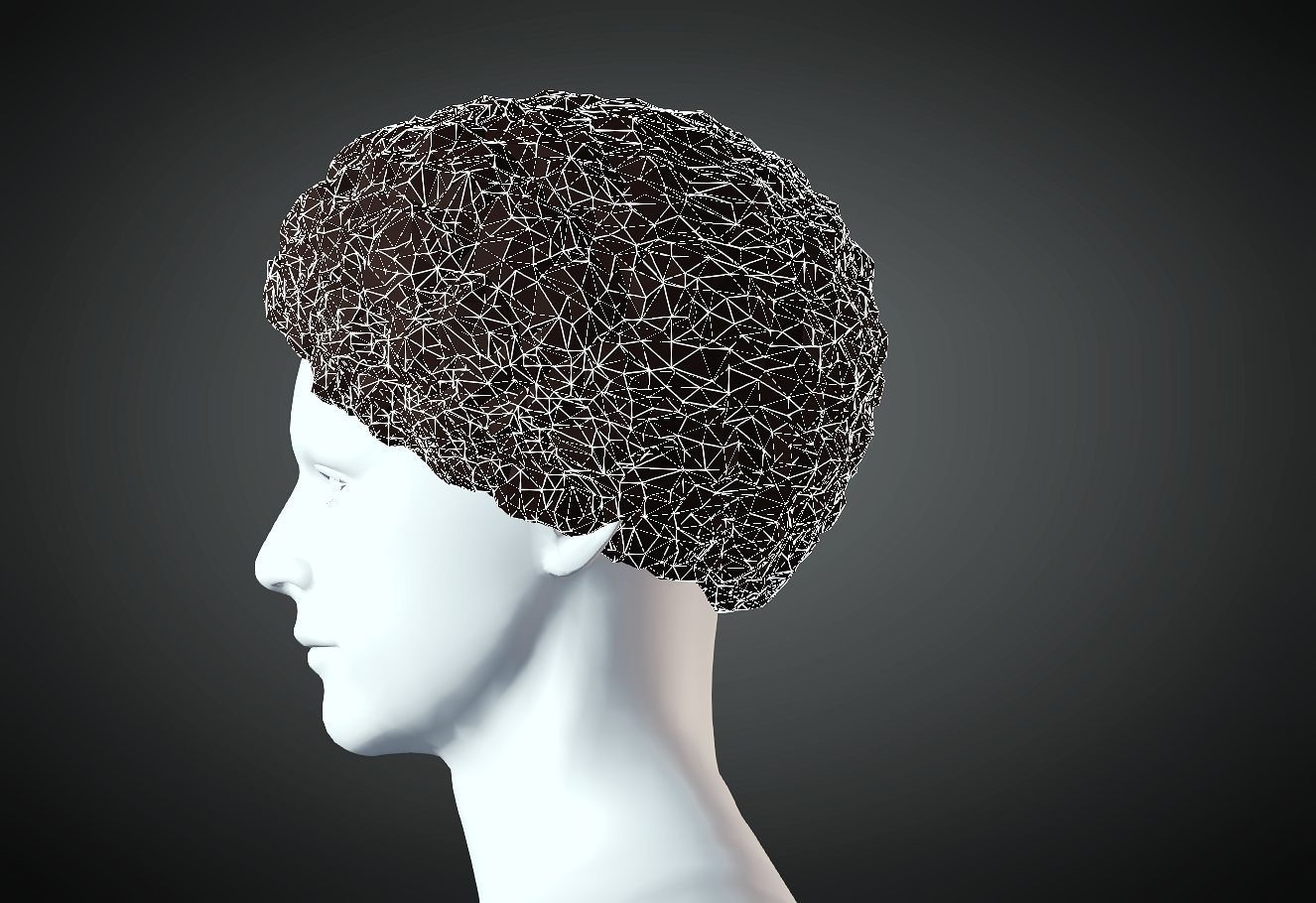 3D Hair style for Man 104 3D model 3D print model_3