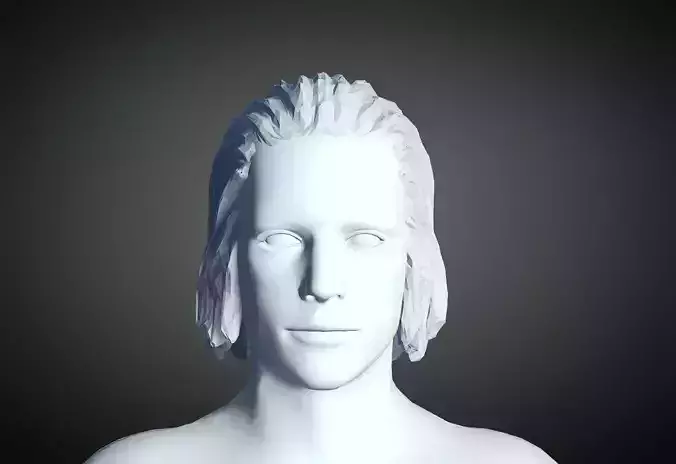 3D Hair style for Man 105 3D model