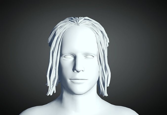 3D Hair style for Man 106 3D model 3D print model