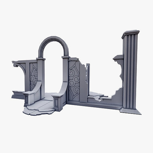 Ruins AR002 3D print model