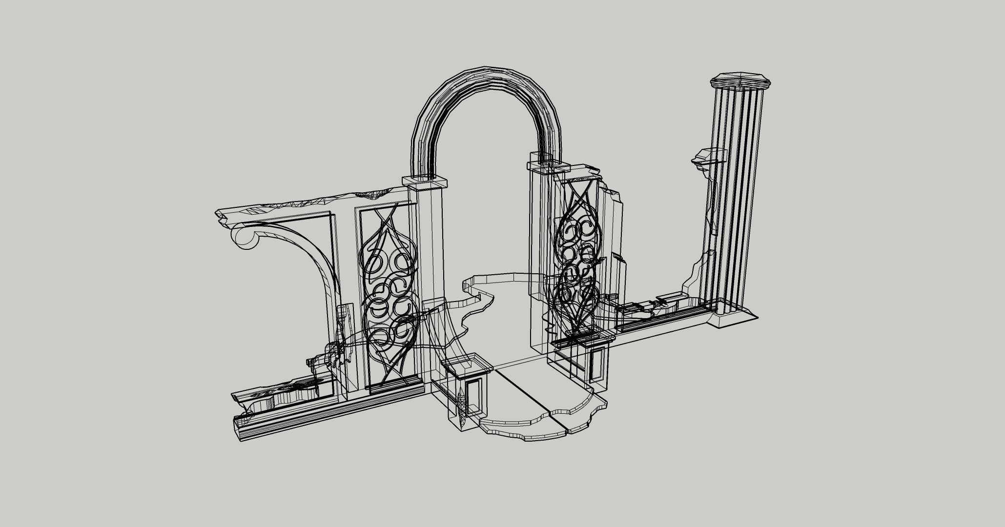 Ruins AR002 3D print model_6
