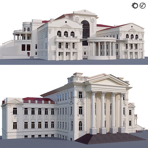 Administrative building 3D model