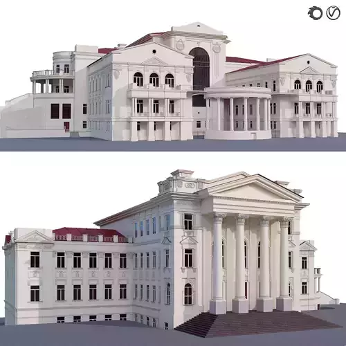 Administrative building 3D model