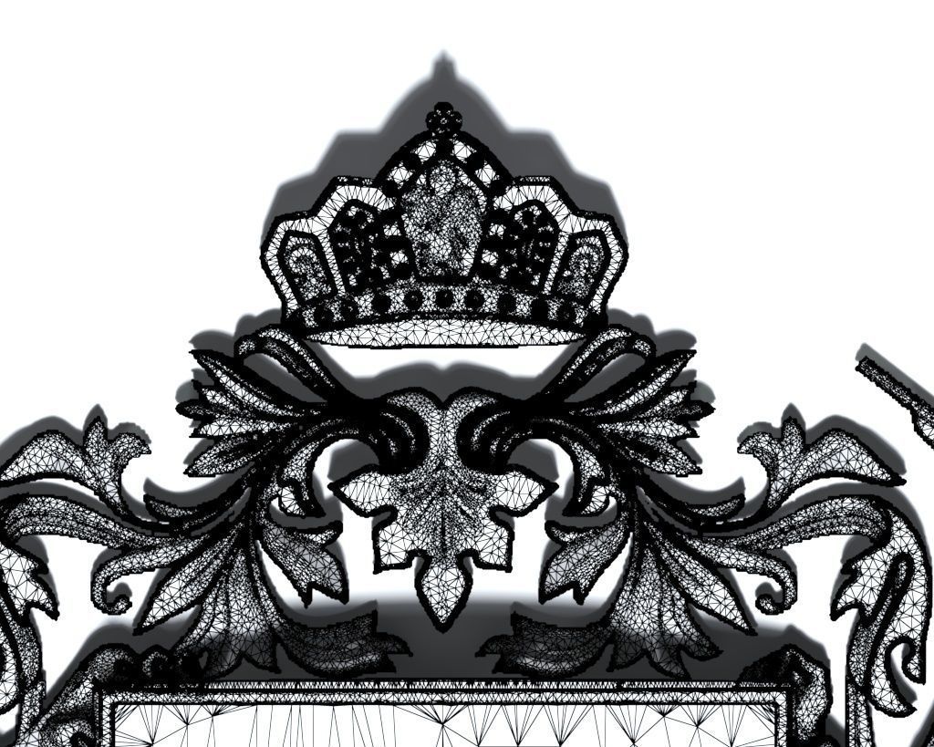 Coat of arms Ukrainian symbols-001 3D model_7