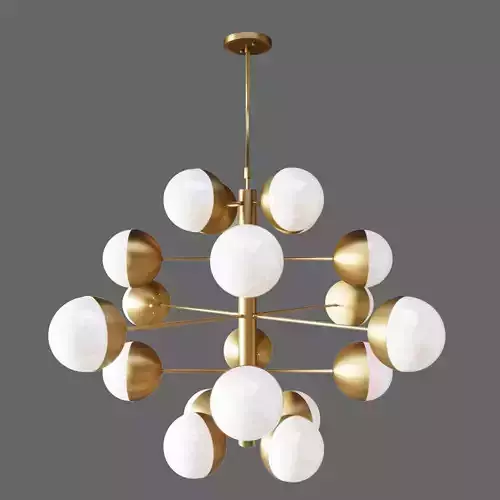 Chendelier italian globe cedar moss light 20