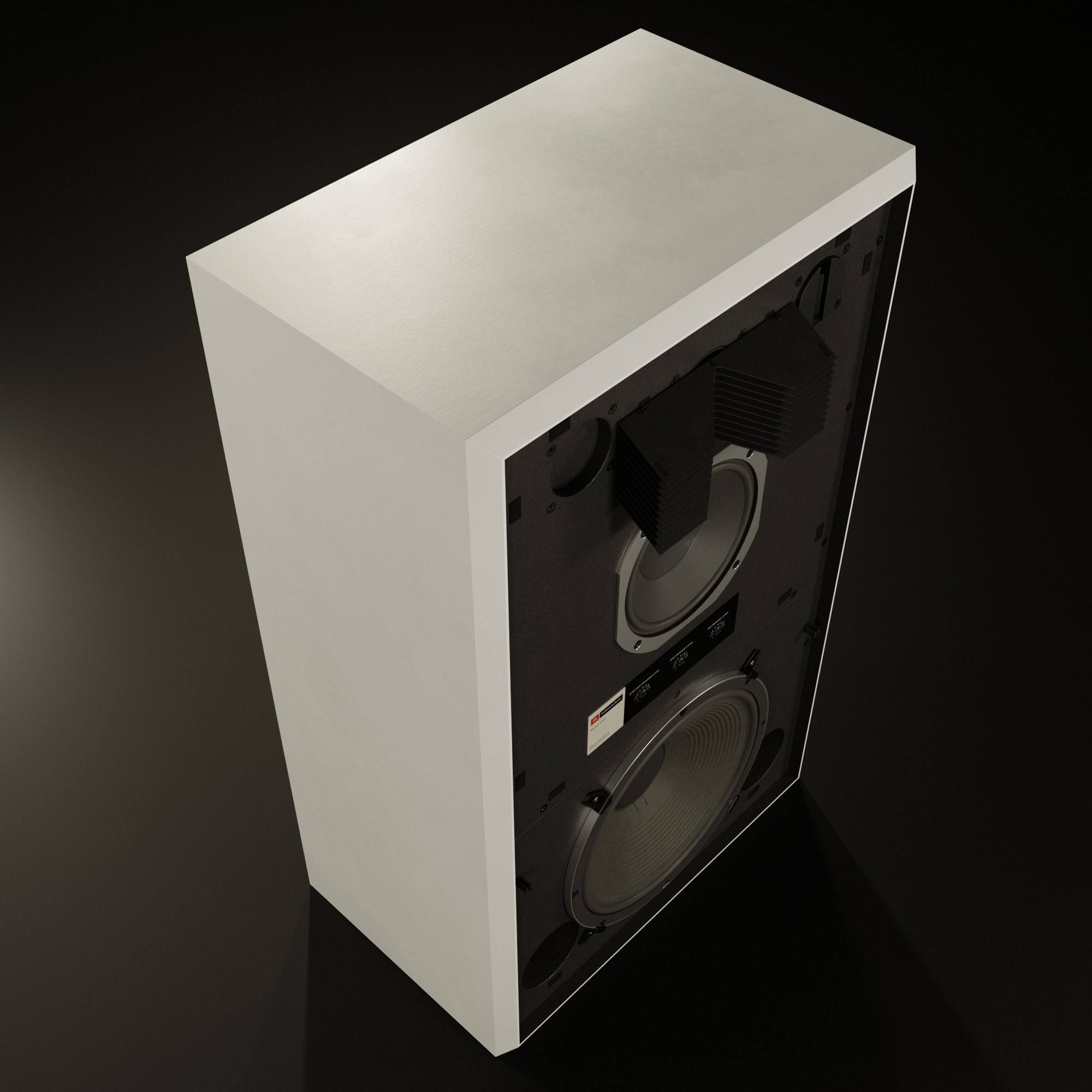 JBL 4343 Studio Monitor in Black 3D model_5