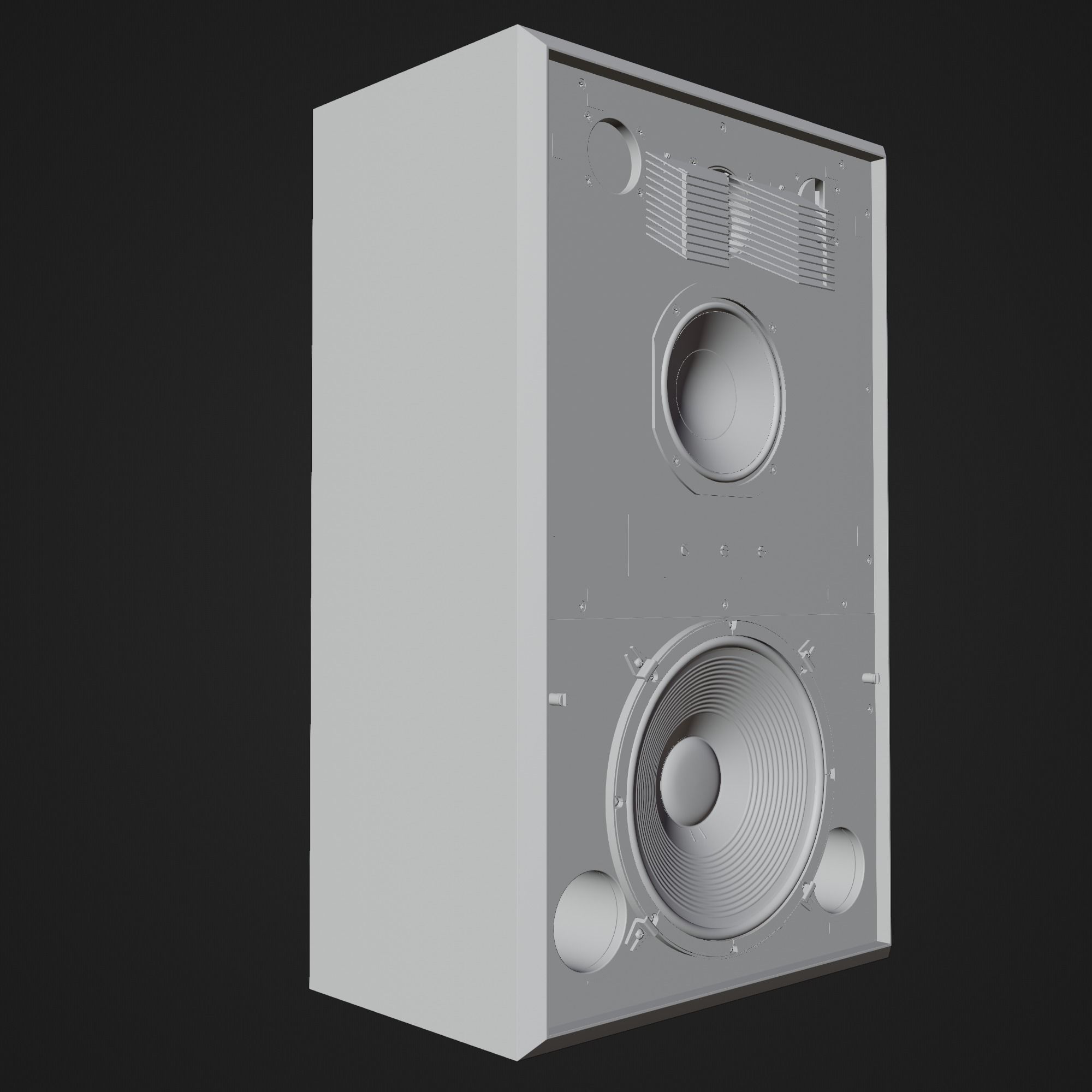 JBL 4343 Studio Monitor in Black 3D model_17