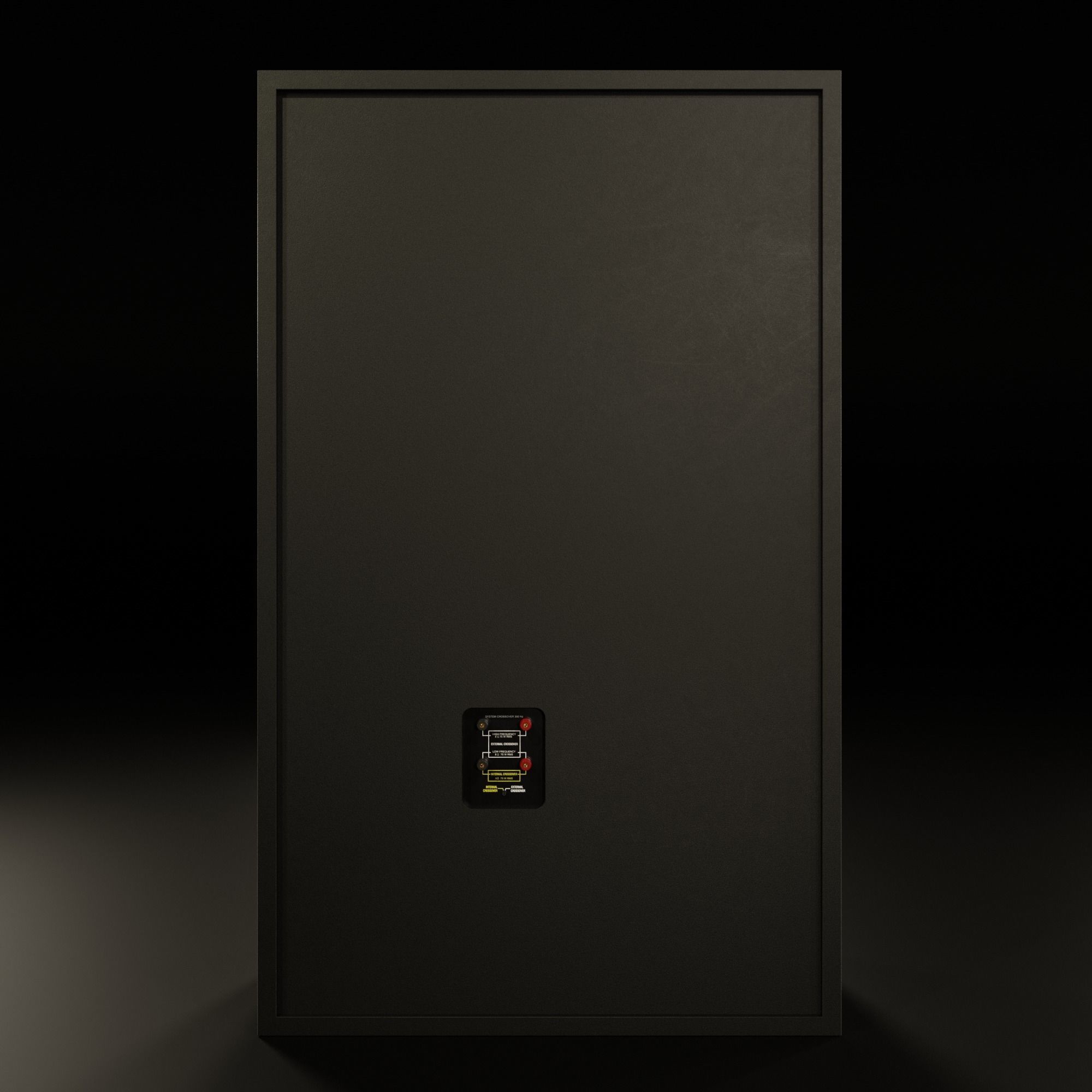 JBL 4343 Studio Monitor in Black 3D model_12