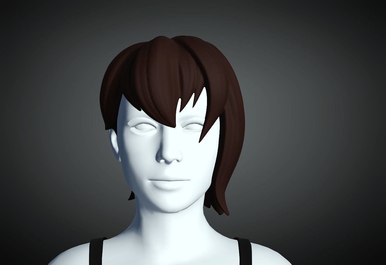 3D Hair style for Female 1 3D model 3D print model_1