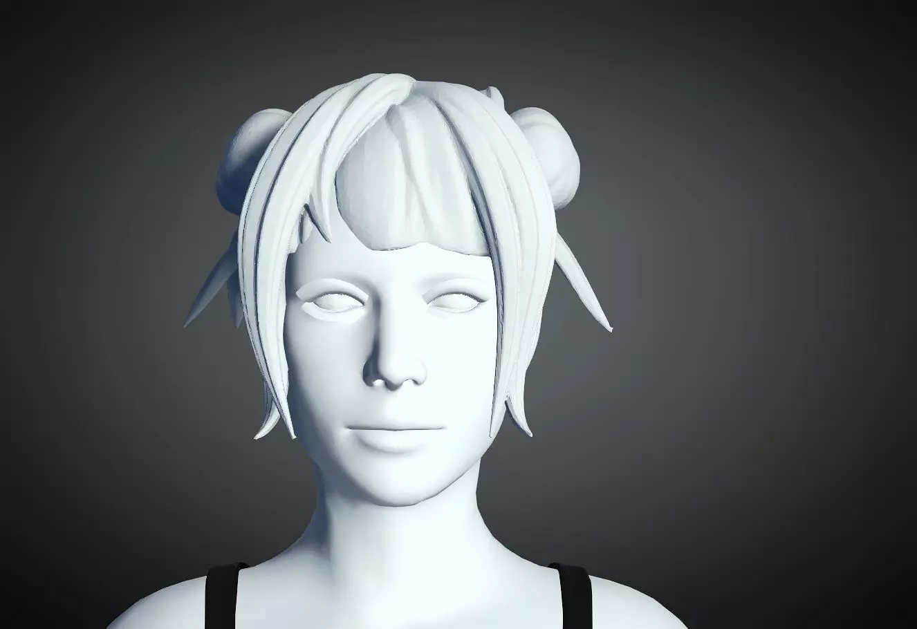 3D Hair style for Female 2 3D model 3D print model_0