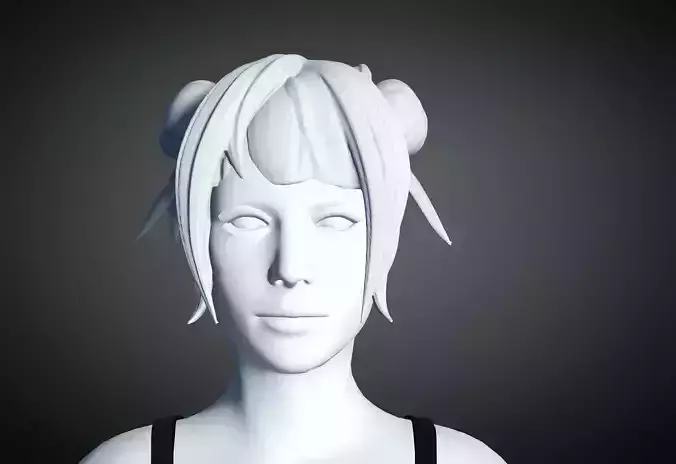 3D Hair style for Female 2 3D model