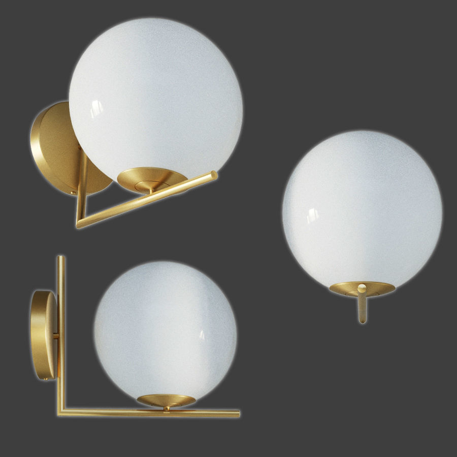 Bra flos ic lights family michael anastassiades designed 3D model_2