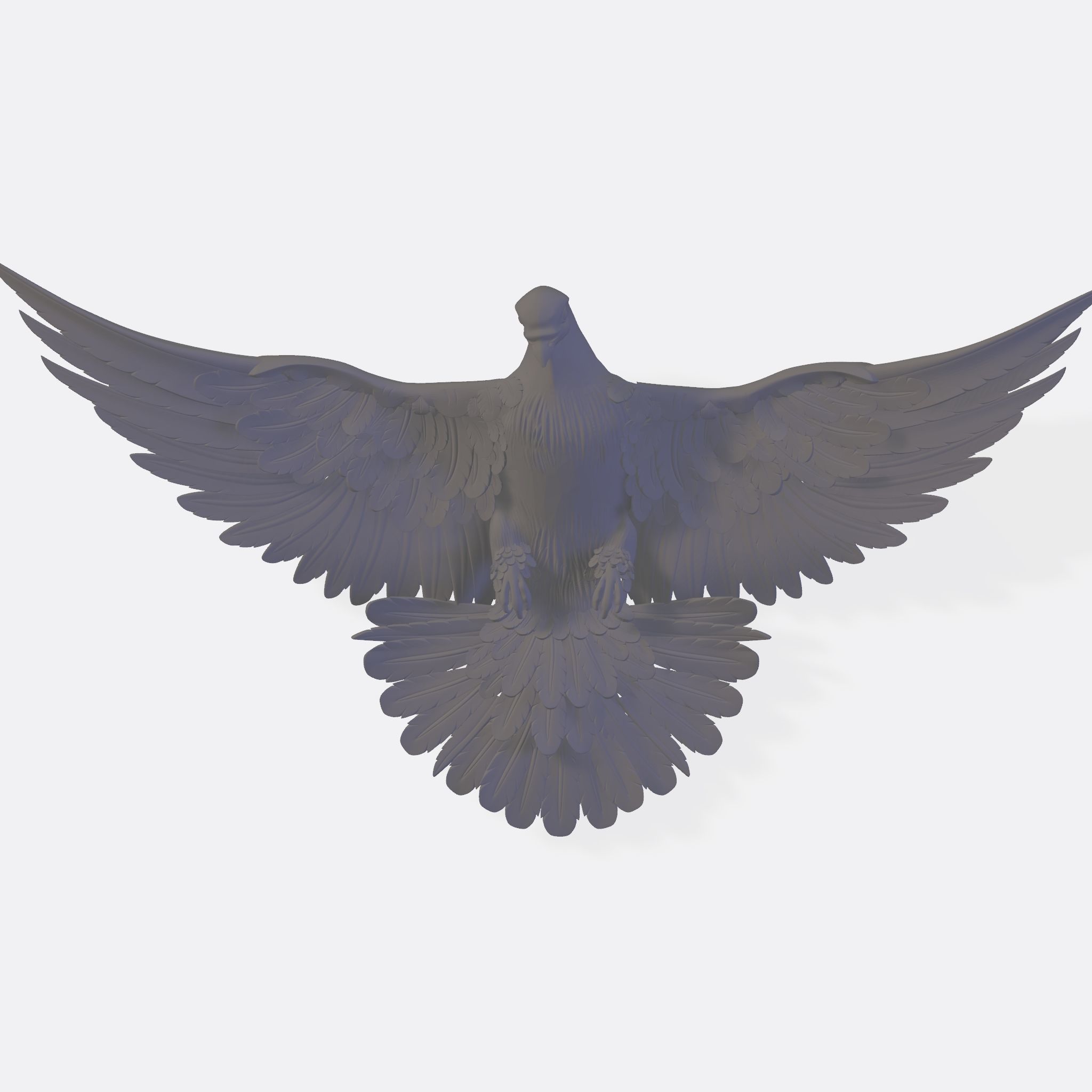DOVE BASE RELIEF  3D print model_3