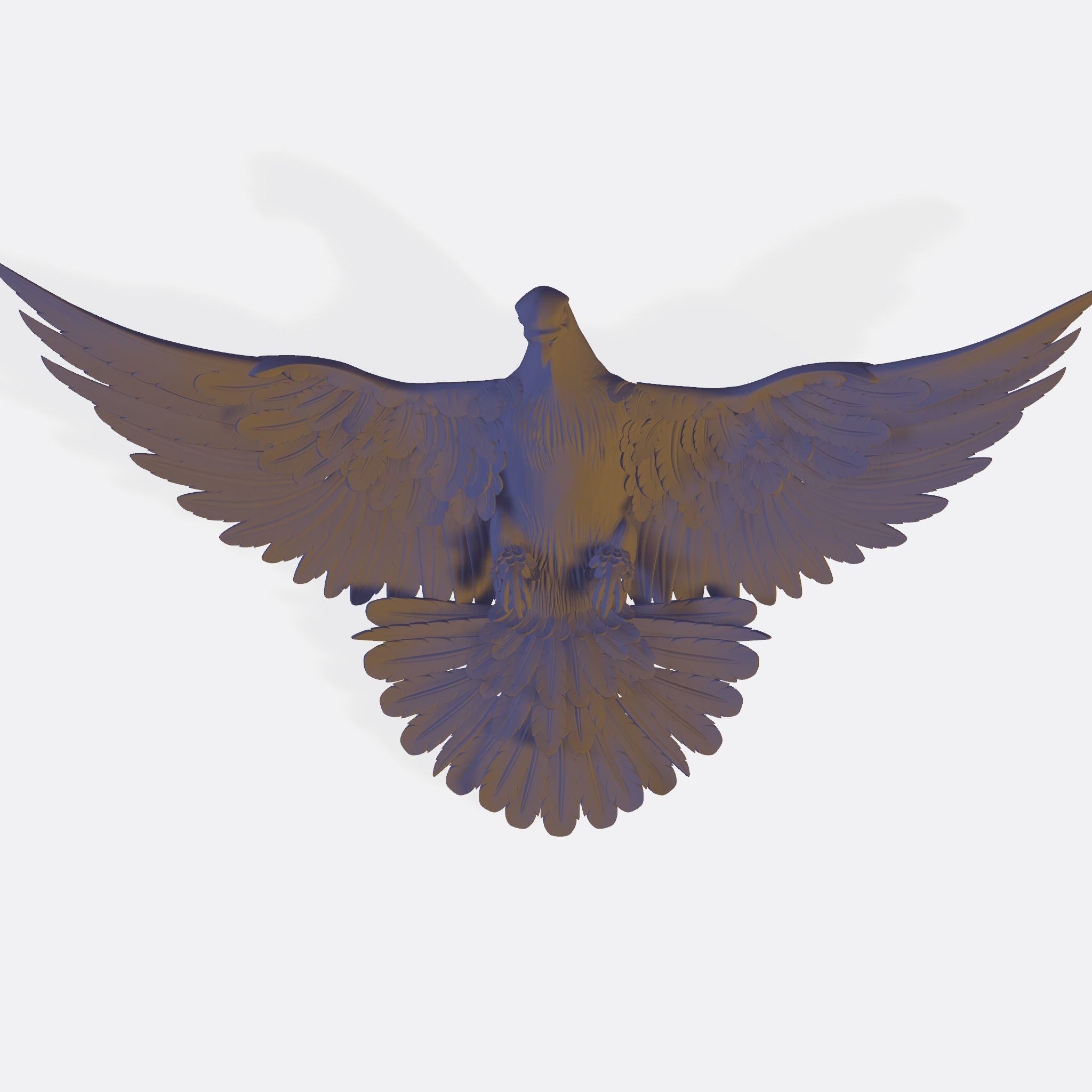 DOVE BASE RELIEF  3D print model_1