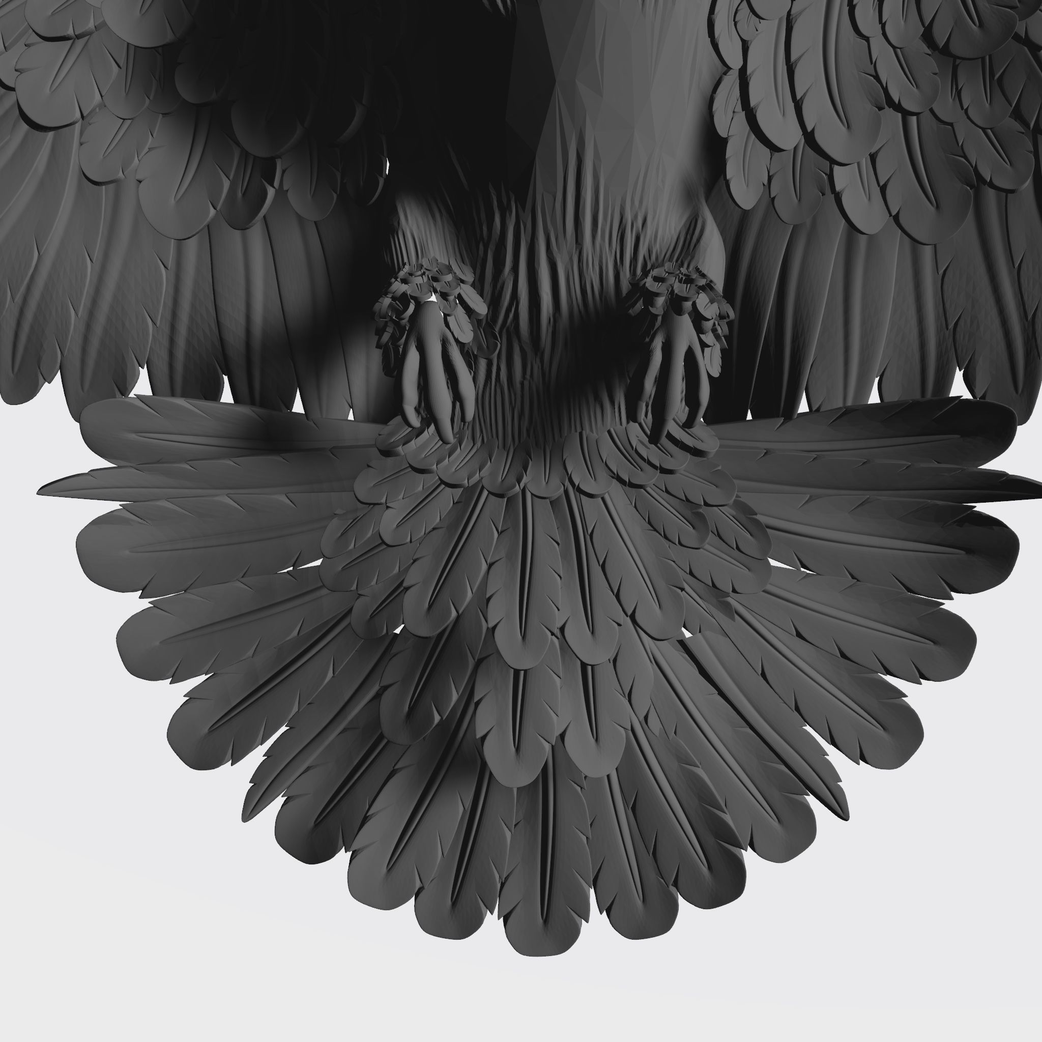 DOVE BASE RELIEF  3D print model_28