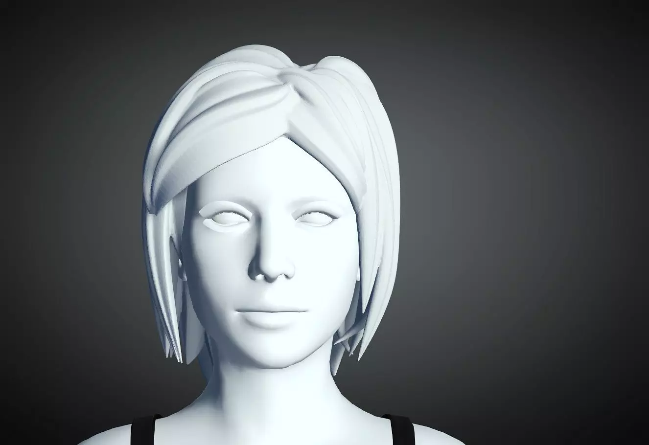 3D Hair style for Female 5 3D model 3D print model