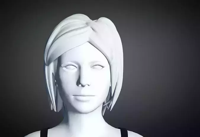 3D Hair style for Female 5 3D model