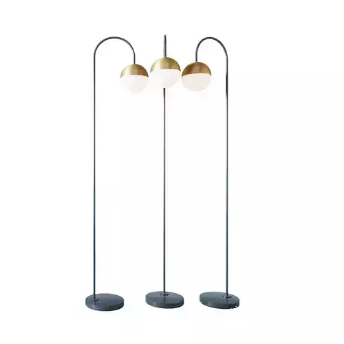 Cedar and moss floor lamp 3D model