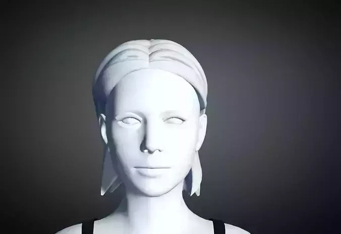 3D Hair style for Female 7 3D model