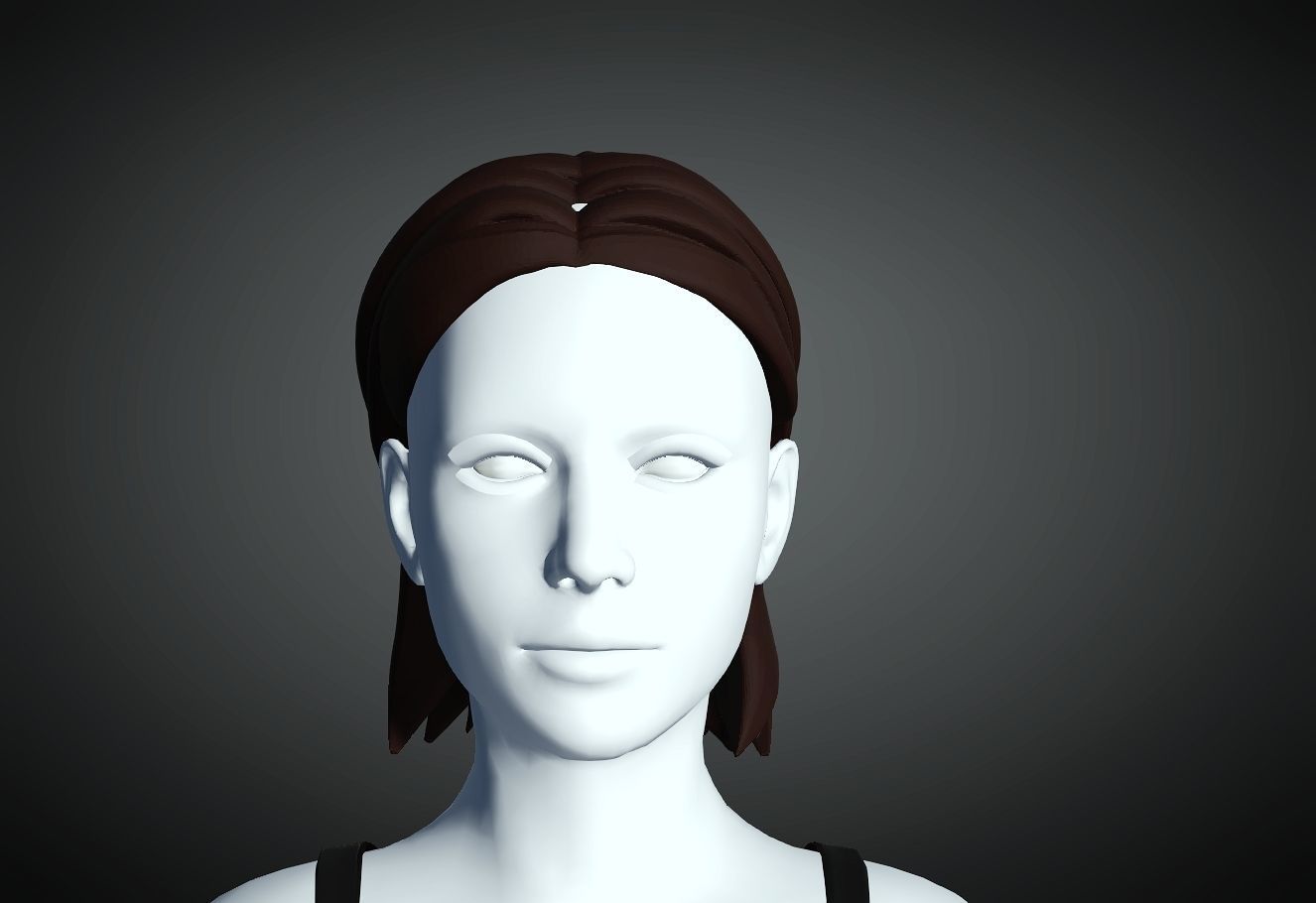 3D Hair style for Female 7 3D model 3D print model_3