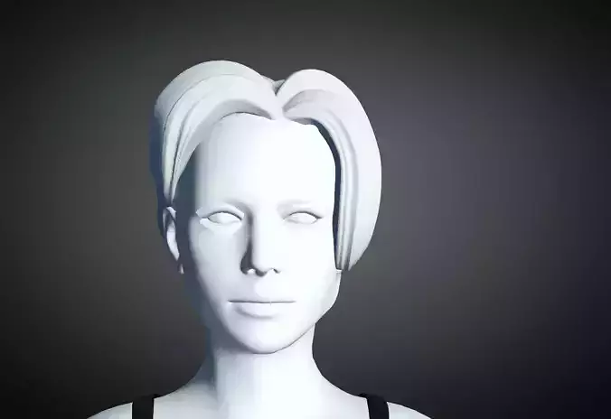 3D Hair style for Female 8 3D model